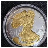 2003 Silver Eagle 24kt Guilded