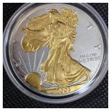 2003 Silver Eagle 24kt Guilded