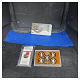 2008 Sacagewa Gold $1 Vault Verified and 2016 Mint America 25c Proof Set