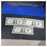 2-1957 $1 Silver Certificate UNC, 11957A Silver Certificate