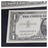 2-1957 $1 Silver Certificate UNC, 11957A Silver Certificate