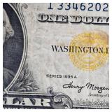 1935 A $1 North Africa Gold Seal WW II Note