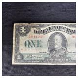 1923 $1 Canadian Red Seal Large Note