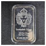 1 oz Lion King Scottdale Silver Ingot "In God We Trust"