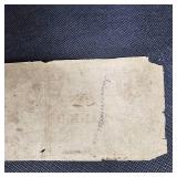 $1 Obsolete Augusta, GA Note and 1852 $2 Obsolete Deleware Note