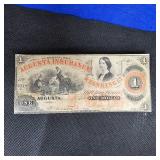 $1 Obsolete Augusta, GA Note and 1852 $2 Obsolete Deleware Note