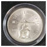 1980 1oz Silver Mexico Coin