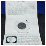 1989 Persian Cat Crown Coin, 1 oz Silver