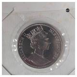 1989 Persian Cat Crown Coin, 1 oz Silver