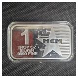 1 oz MCM Silver Ingot