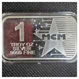 1 oz MCM Silver Ingot