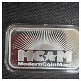 1 oz MCM Silver Ingot