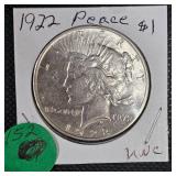 1922 Peace $1 UNC