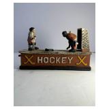 Cast  Iron Hockey Bank