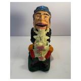 Paddy and the Pig cast iron bank