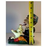 Paddy and the Pig cast iron bank