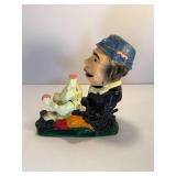 Paddy and the Pig cast iron bank