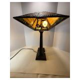 Tiffany Style Two Column lamp