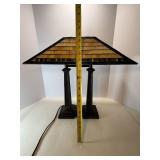 Tiffany Style Two Column lamp
