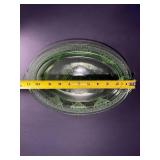 Uranium Glass Plate and Bowl