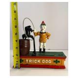 Clown and Trick Dog cast iron bank