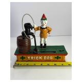 Clown and Trick Dog cast iron bank