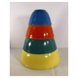 Pyrex primary color mixing bowls