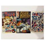 Vintage Marvel and DC Comics collection bagged and boarded