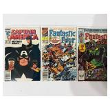 Vintage Marvel and DC Comics collection bagged and boarded