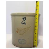 2 Gallon Red Wing Stoneware Crock