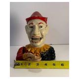 Humpy Dumpty clown cast iron bank