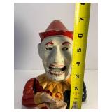 Humpy Dumpty clown cast iron bank