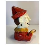 Humpy Dumpty clown cast iron bank