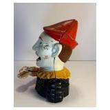 Humpy Dumpty clown cast iron bank