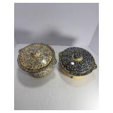 Two Covered Roseville dishes