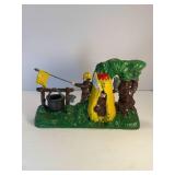 Boy Scout Camp cast iron bank