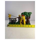 Boy Scout Camp cast iron bank