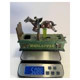 Show Jumper cast iron bank