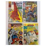Fantastic Four & Silver Surfer set of comics bagged and boarded