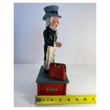 Uncle Sam cast iron bank