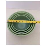 Fire King Jadeite Swirl mixing bowls