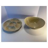 Two Piece Red Wing Speckle pattern pottery