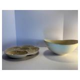 Two Piece Red Wing Speckle pattern pottery