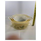 Pyrex Shenandoah Cinderella mixing bowls