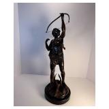 Large Bronze Archer Sculpture