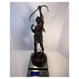 Large Bronze Archer Sculpture