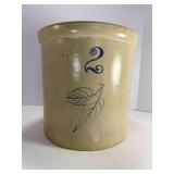 2 Gallon Birch Leaf Red Wing Crock