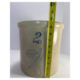 2 Gallon Birch Leaf Red Wing Crock