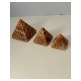 Set of Three Pyramid Shaped Rocks