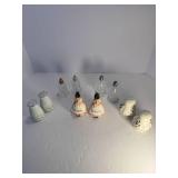Five Sets of Salt and Pepper Shakers